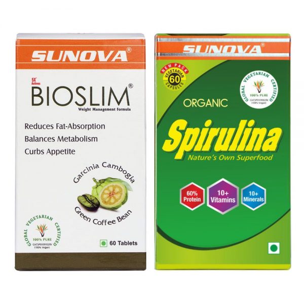 Sunova Bioslim + Organic Spirulina Capsule